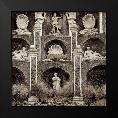Giardini Italiano - 7 Black Modern Wood Framed Art Print by Blaustein, Alan
