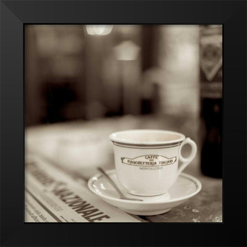 Tuscany Caffe - 2 Black Modern Wood Framed Art Print by Blaustein, Alan