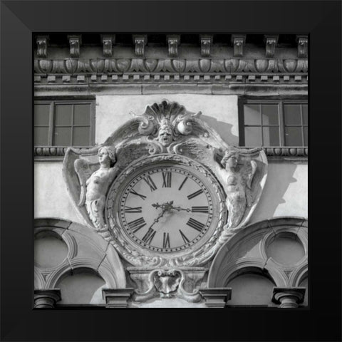 il Grande Orologio - 2 Black Modern Wood Framed Art Print by Blaustein, Alan