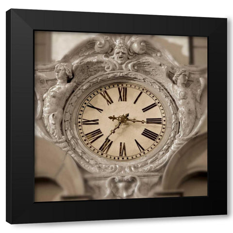 il Grande Orologio - 2 Color Black Modern Wood Framed Art Print by Blaustein, Alan