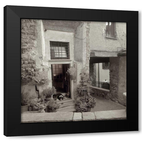 Umbria - 28 Black Modern Wood Framed Art Print with Double Matting by Blaustein, Alan
