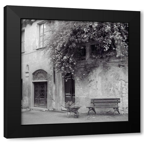 Liguria - 1 Black Modern Wood Framed Art Print with Double Matting by Blaustein, Alan