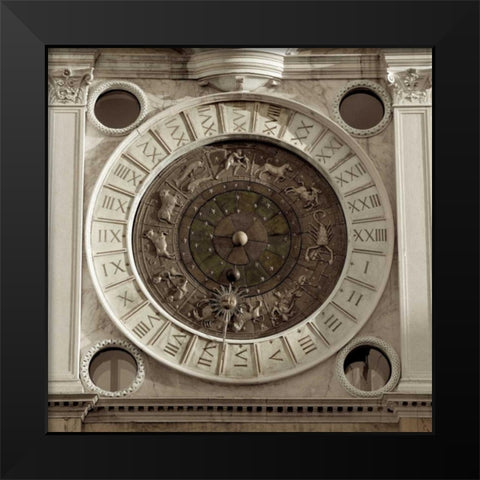 il Grande Orologio - 4 Black Modern Wood Framed Art Print by Blaustein, Alan
