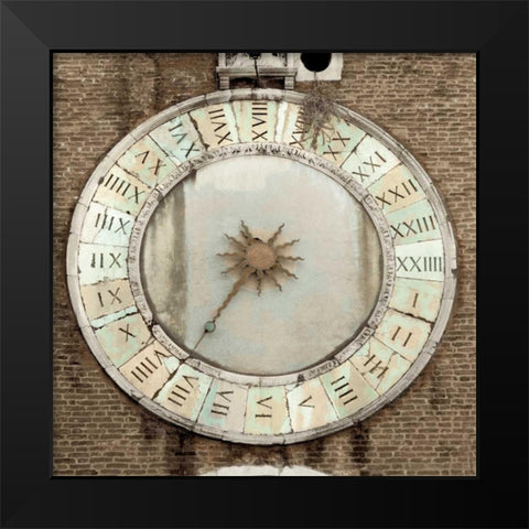 il Grande Orologio - 5 Black Modern Wood Framed Art Print by Blaustein, Alan