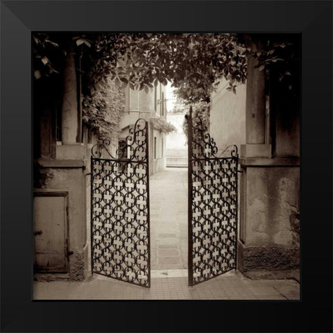 Venezia - 5 Black Modern Wood Framed Art Print by Blaustein, Alan