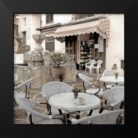 Atrani Caffe - 4 Black Modern Wood Framed Art Print by Blaustein, Alan