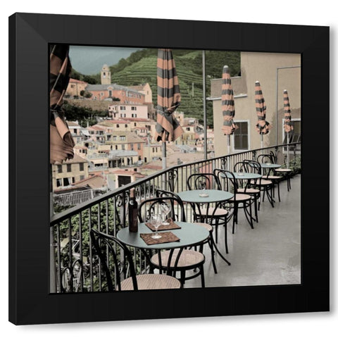 Liguria Caffe - 2 Black Modern Wood Framed Art Print by Blaustein, Alan