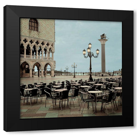 Piazza San Marco - 4 Black Modern Wood Framed Art Print with Double Matting by Blaustein, Alan