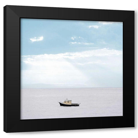 Lago Vista - 30 Black Modern Wood Framed Art Print with Double Matting by Blaustein, Alan