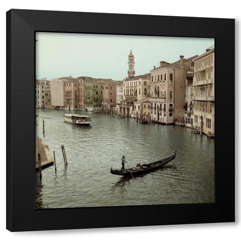 Venezia - 15 Black Modern Wood Framed Art Print by Blaustein, Alan
