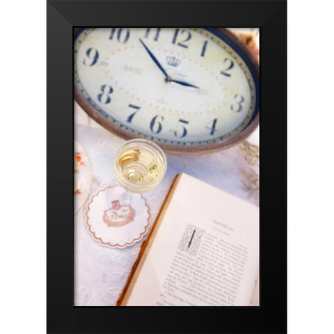 Wine - 6 Black Modern Wood Framed Art Print by Blaustein, Alan