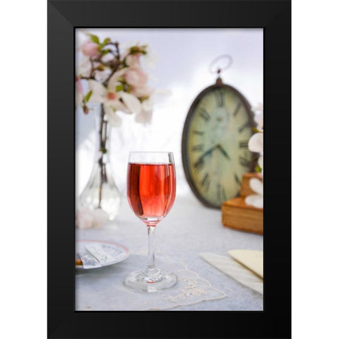 Wine - 5 Black Modern Wood Framed Art Print by Blaustein, Alan