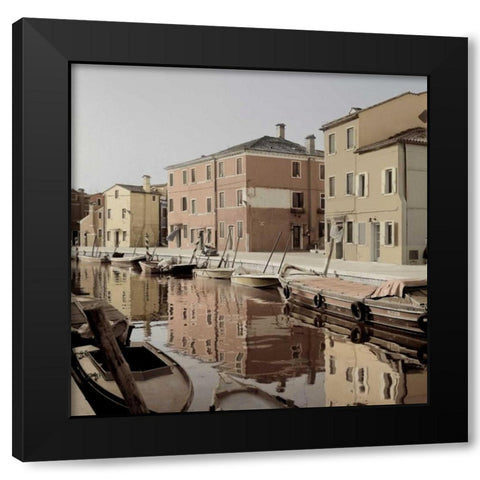 Bruano Canal - 1 Black Modern Wood Framed Art Print by Blaustein, Alan