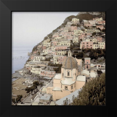Positano - 2 Black Modern Wood Framed Art Print by Blaustein, Alan