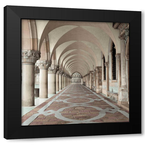 Dodges Portico - 1 Black Modern Wood Framed Art Print with Double Matting by Blaustein, Alan