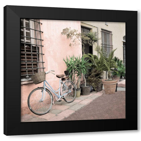 Liguria Bicycle - 2 Black Modern Wood Framed Art Print by Blaustein, Alan