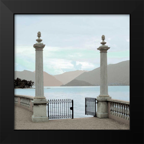 Harbor Garden Gates - 1 Black Modern Wood Framed Art Print by Blaustein, Alan