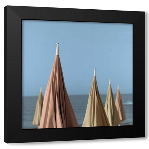Grossetto Parasol - 2 Black Modern Wood Framed Art Print with Double Matting by Blaustein, Alan