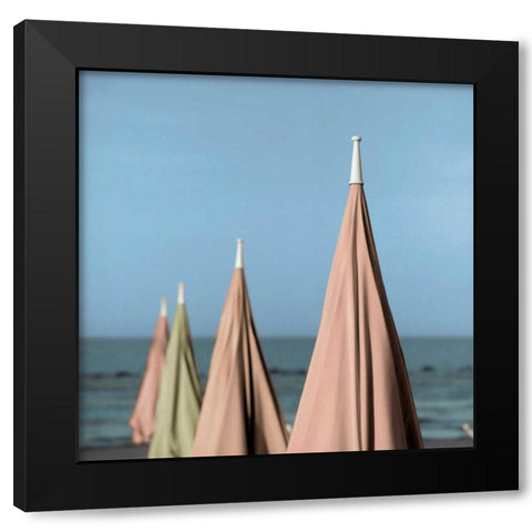 Grosetto Parasol - 1 Black Modern Wood Framed Art Print by Blaustein, Alan