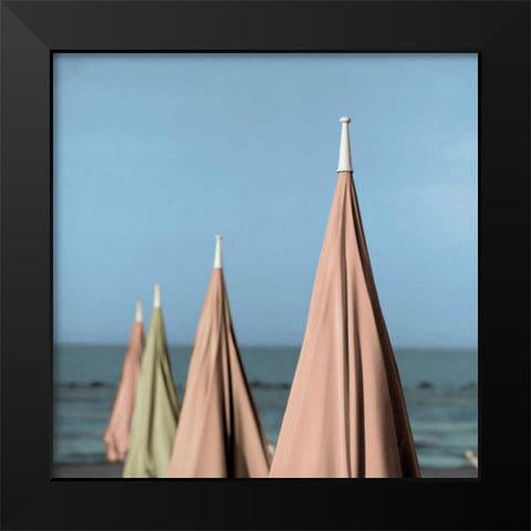 Grosetto Parasol - 1 Black Modern Wood Framed Art Print by Blaustein, Alan