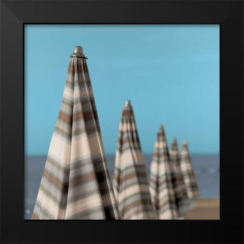 Grossetto Parasol - 3 Black Modern Wood Framed Art Print by Blaustein, Alan