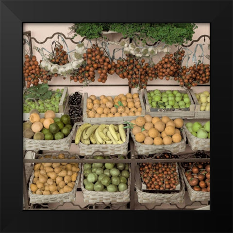 Marketplace - 18 Black Modern Wood Framed Art Print by Blaustein, Alan