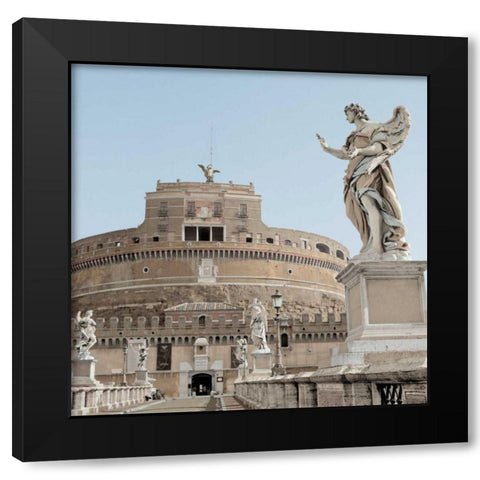 Castel SantAngelo - 1 Black Modern Wood Framed Art Print with Double Matting by Blaustein, Alan