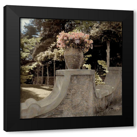 Giardini Italiano - 8 Black Modern Wood Framed Art Print with Double Matting by Blaustein, Alan