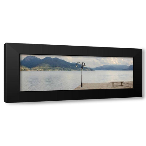 Gravedonna Pano - 1 Black Modern Wood Framed Art Print with Double Matting by Blaustein, Alan