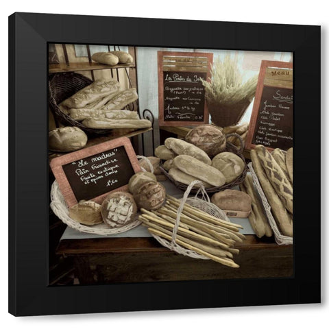Marketplace - 17 Black Modern Wood Framed Art Print by Blaustein, Alan