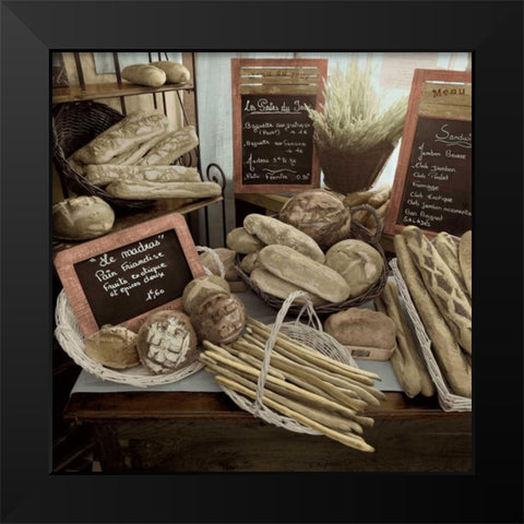 Marketplace - 17 Black Modern Wood Framed Art Print by Blaustein, Alan