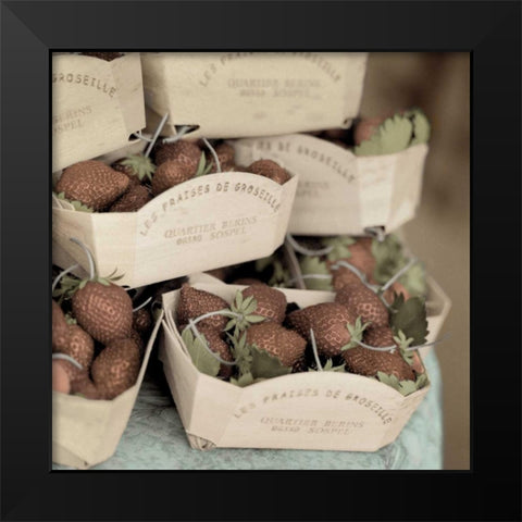 Marketplace - 15 Black Modern Wood Framed Art Print by Blaustein, Alan