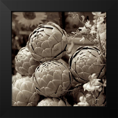 Marketplace - 21 Black Modern Wood Framed Art Print by Blaustein, Alan