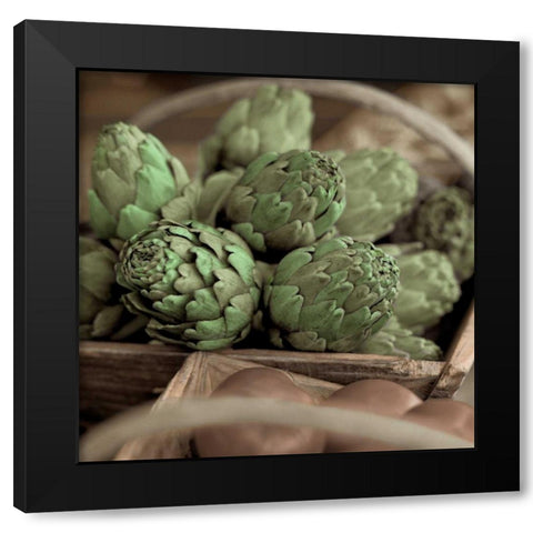 Marketplace - 13 Black Modern Wood Framed Art Print by Blaustein, Alan