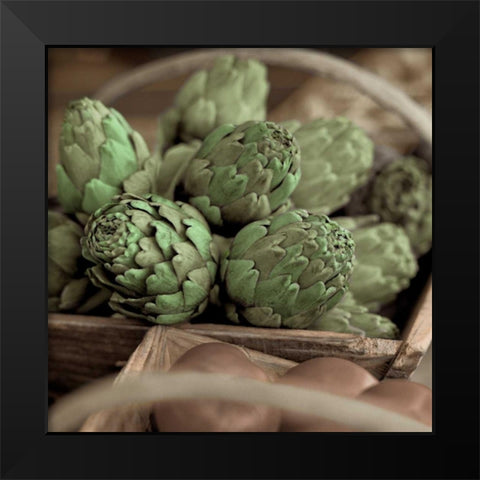 Marketplace - 13 Black Modern Wood Framed Art Print by Blaustein, Alan