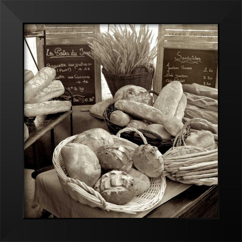 Marketplace - 19 Black Modern Wood Framed Art Print by Blaustein, Alan