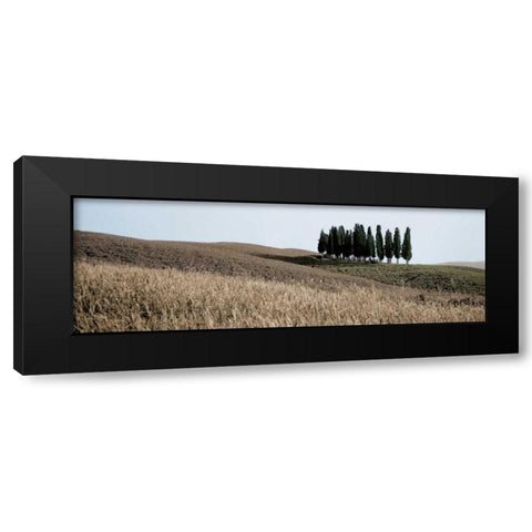 Val dÃ¢â‚¬â„¢Orcia Pano - 3 Black Modern Wood Framed Art Print by Blaustein, Alan