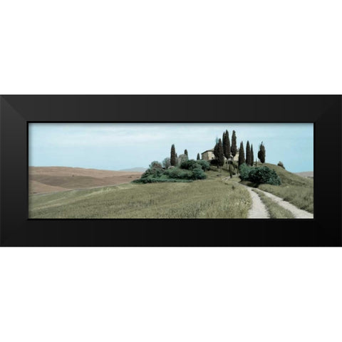Val dÃ¢â‚¬â„¢Orcia Pano - 4 Black Modern Wood Framed Art Print by Blaustein, Alan