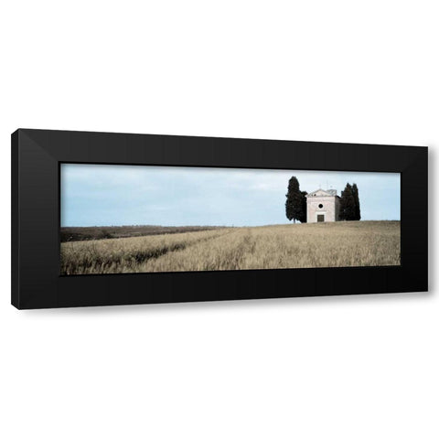 Val dÃ¢â‚¬â„¢Orcia Pano - 2 Black Modern Wood Framed Art Print with Double Matting by Blaustein, Alan