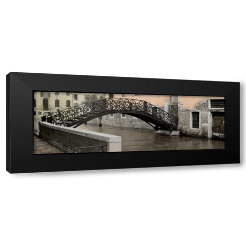 Venetian Bridge Pano - 1 Black Modern Wood Framed Art Print by Blaustein, Alan