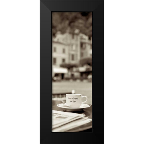 Portofino Caffe - 2 Black Modern Wood Framed Art Print by Blaustein, Alan