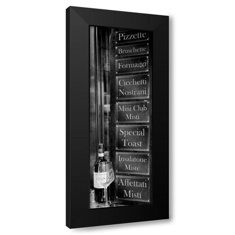 Veneto Caffe Black Modern Wood Framed Art Print with Double Matting by Blaustein, Alan