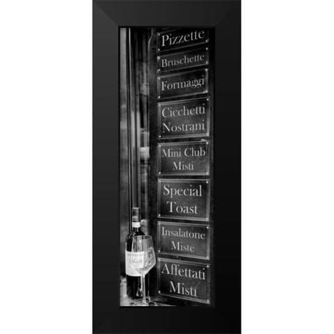 Veneto Caffe Black Modern Wood Framed Art Print by Blaustein, Alan