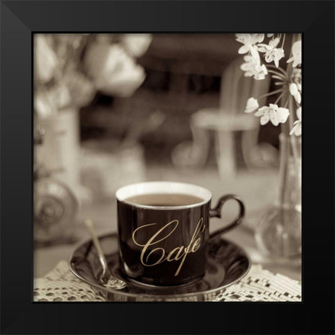 Nagano Cafe - 2 Black Modern Wood Framed Art Print by Blaustein, Alan