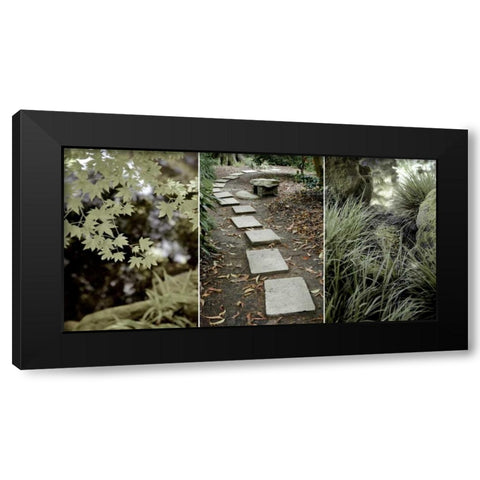 Parc Panel  Black Modern Wood Framed Art Print with Double Matting by Blaustein, Alan