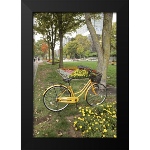 Japan Bicycle - 2 Black Modern Wood Framed Art Print by Blaustein, Alan