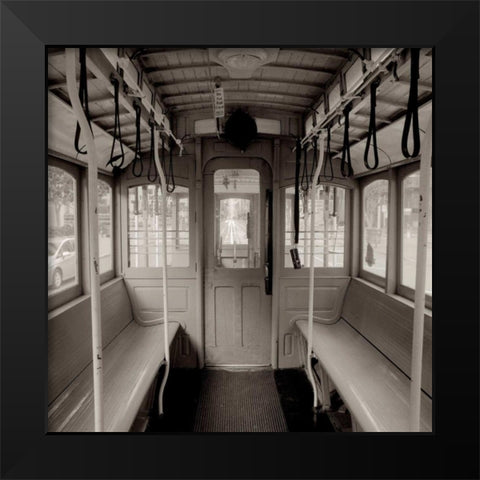 Cable Car Interior - 2 Black Modern Wood Framed Art Print by Blaustein, Alan