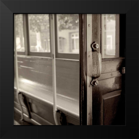 Cable Car Interior - 5 Black Modern Wood Framed Art Print by Blaustein, Alan