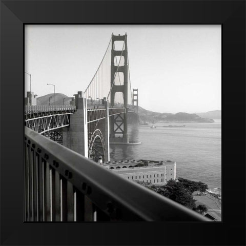 Golden Gate Bridge - 30 Black Modern Wood Framed Art Print by Blaustein, Alan