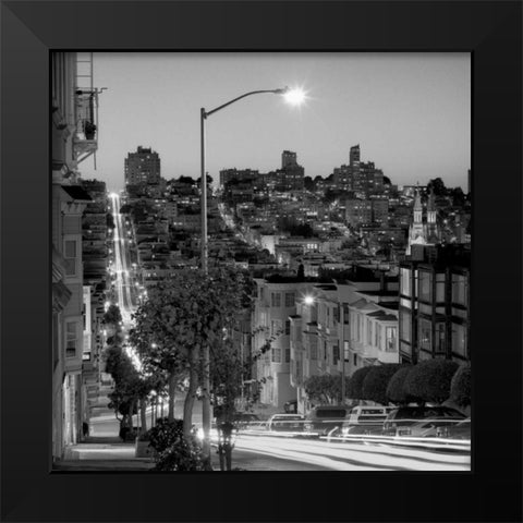 San Francisco Skyline - 2 Black Modern Wood Framed Art Print by Blaustein, Alan